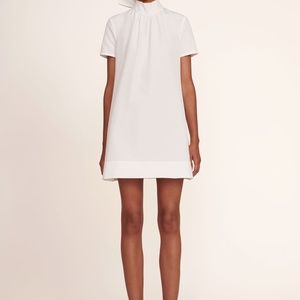 STAUD MINI ILANA DRESS WHITE